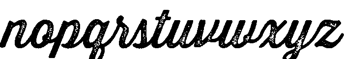 Thirsty Rough Regular Two Font LOWERCASE