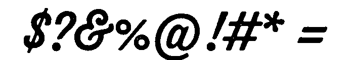 Thirsty Rough Regular Font OTHER CHARS