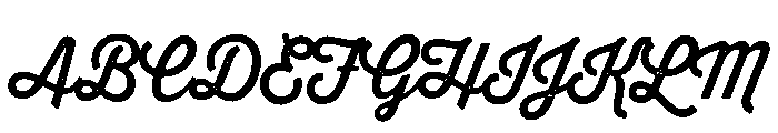 Thirsty Rough Regular Font UPPERCASE