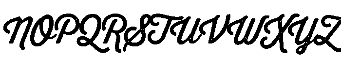 Thirsty Rough Regular Font UPPERCASE