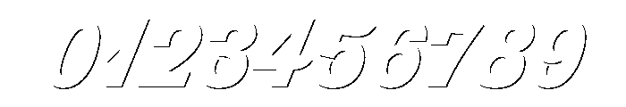 Thirsty Script Black Shadow Font OTHER CHARS
