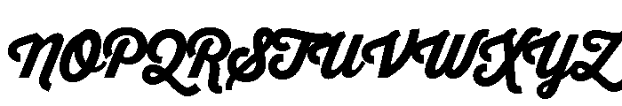 Thirsty Script Black Font UPPERCASE