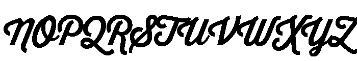 Thirsty Script Bold Font UPPERCASE