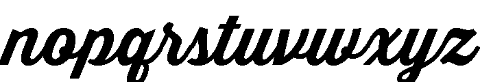 Thirsty Script Bold Font LOWERCASE