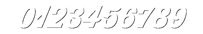 Thirsty Script Extra Bold Shadow Font OTHER CHARS