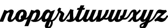 Thirsty Script Extra Bold Font LOWERCASE
