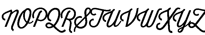 Thirsty Script Light Font UPPERCASE