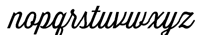 Thirsty Script Light Font LOWERCASE