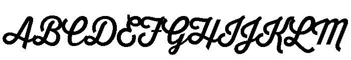 Thirsty Script Medium Font UPPERCASE