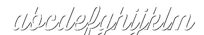 Thirsty Script Regular Shadow FONT