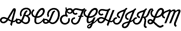 Thirsty Script Regular Font UPPERCASE