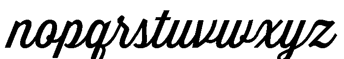 Thirsty Script Regular Font LOWERCASE