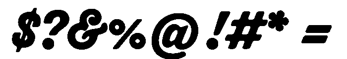 Thirsty Soft Black Font OTHER CHARS