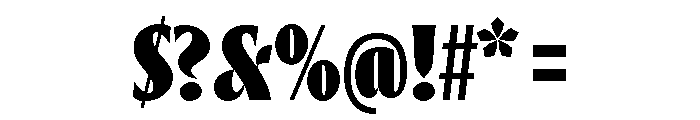 Thrillers Black Font OTHER CHARS