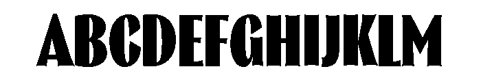 Thrillers Black Font UPPERCASE