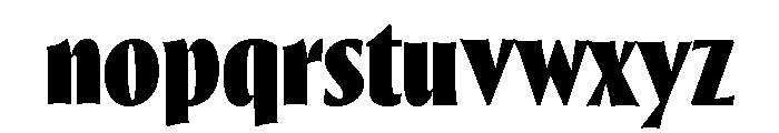 Thrillers Black Font LOWERCASE