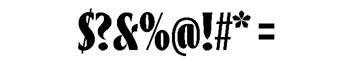 Thrillers Bold Font OTHER CHARS