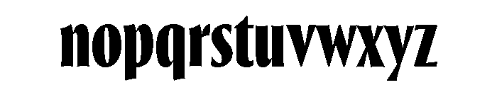 Thrillers Bold Font LOWERCASE