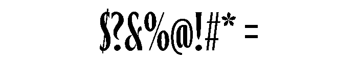Thrillers Regular Font OTHER CHARS