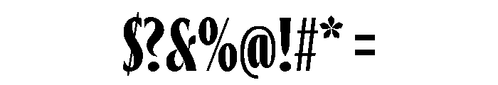 Thrillers Semi Bold Font OTHER CHARS