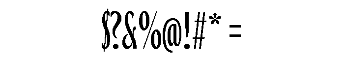 Thrillers Font OTHER CHARS