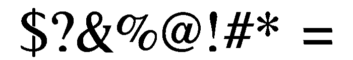 Thymesans Regular Font OTHER CHARS