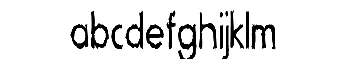 TheCreeps-CondensedRegular Font LOWERCASE