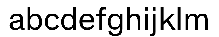 Theinhardt Regular Font LOWERCASE
