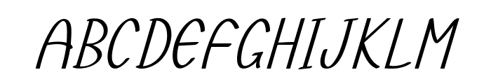 Thinble-BoldItalic Font UPPERCASE