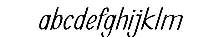 Thinble-BoldItalic Font LOWERCASE