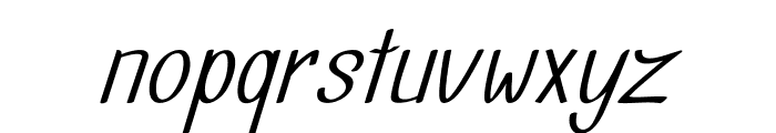 Thinble-BoldItalic Font LOWERCASE