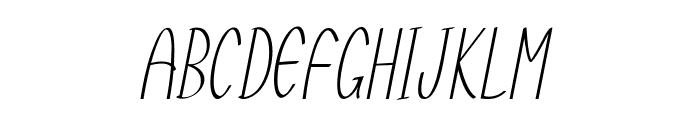 Thinble-CondensedItalic Font UPPERCASE