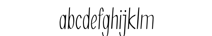 Thinble-CondensedRegular Font LOWERCASE