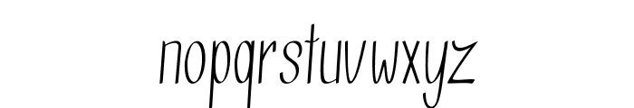 Thinble-CondensedRegular Font LOWERCASE