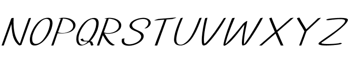 Thinble-ExpandedItalic Font UPPERCASE