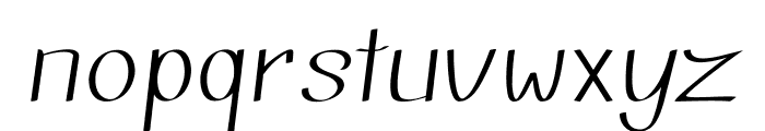 Thinble-ExpandedRegular Font LOWERCASE