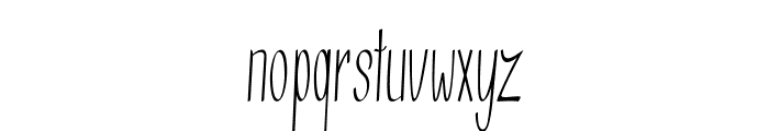 Thinble-ExtracondensedRegular Font LOWERCASE