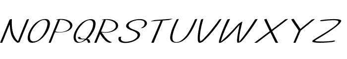 Thinble-ExtraexpandedItalic Font UPPERCASE
