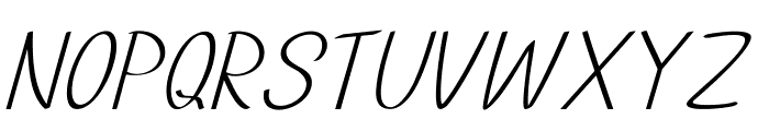 Thinble-Italic Font UPPERCASE