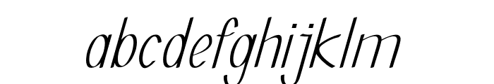 Thinble-Italic Font LOWERCASE