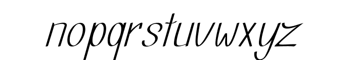 Thinble-Italic Font LOWERCASE