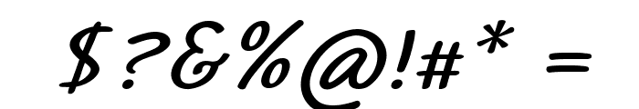 Thistle-BoldItalic Font OTHER CHARS
