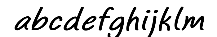 Thistle-BoldItalic Font LOWERCASE