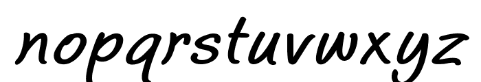 Thistle-BoldItalic Font LOWERCASE