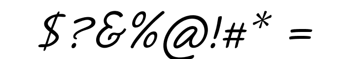 ThistleItalic Font OTHER CHARS