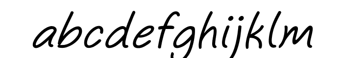 ThistleItalic Font LOWERCASE