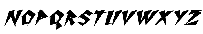 Thrashin-BoldItalic Font UPPERCASE