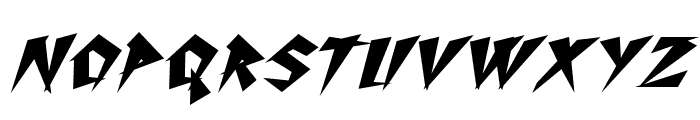 Thrashin-BoldItalic Font LOWERCASE