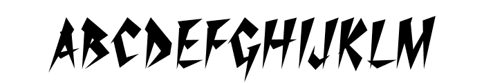 Thrashin-CondensedRegular Font LOWERCASE