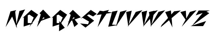 ThrashinItalic Font LOWERCASE